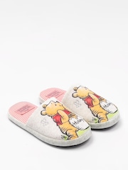 Vanilla Underground Ecru Winnie the Pooh Womens Winter Mule Slippers - Image 2 of 5