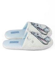 Vanilla Underground White Eeyore Womens Winter Mule Slippers - Image 2 of 6
