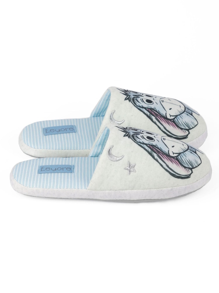 Vanilla Underground White Eeyore Womens Winter Mule Slippers - Image 2 of 6