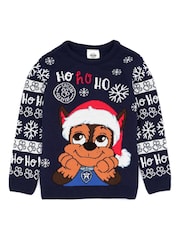Vanilla Underground Blue Paw Patrol Kids Xmas Jumper - Image 1 of 5