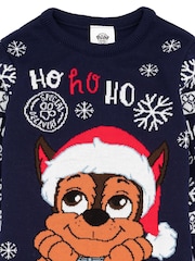 Vanilla Underground Blue Paw Patrol Kids Xmas Jumper - Image 3 of 5