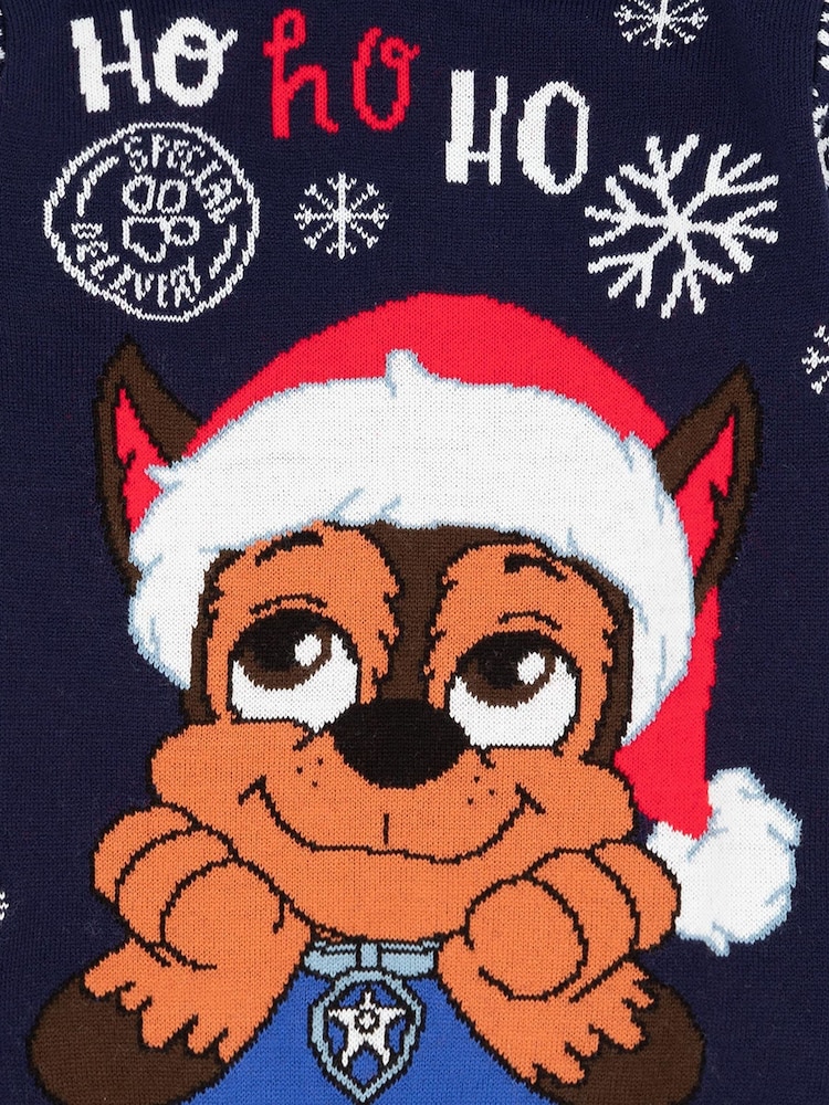 Vanilla Underground Blue Paw Patrol Kids Xmas Jumper - Image 5 of 5