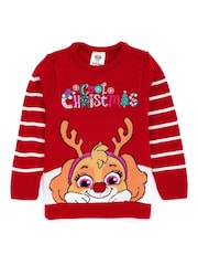 Roșu cu model Paw Patrol - Pulover pentru copii cu model Vanilla Underground Xmas - Imaginea 1 din 5
