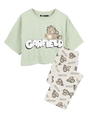 Green Garfield - Vanilla Underground Long Leg Pyjamas Set - Imagem 1 de 1