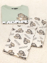 Vanilla Underground Green Garfield Long Leg Pyjamas Set - Image 2 of 5