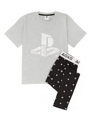 Vanilla Underground Grey Playstation Long Leg 100% Cotton Pyjamas - Image 1 of 6