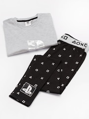 Vanilla Underground Grey Playstation Long Leg 100% Cotton Pyjamas - Image 4 of 6