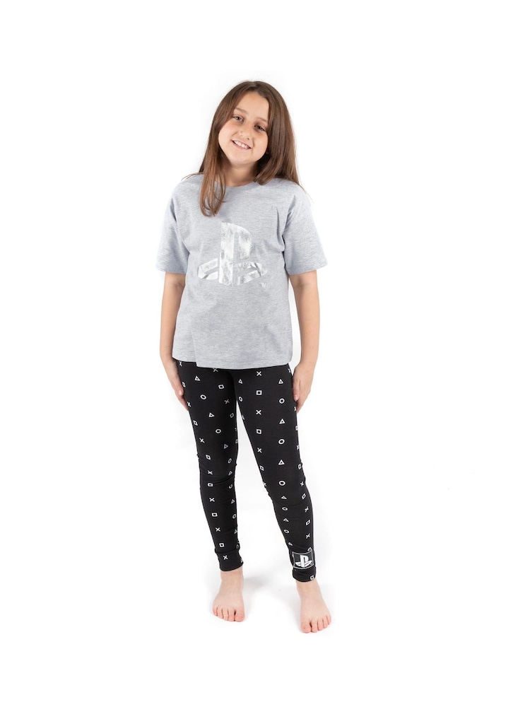 Vanilla Underground Grey Playstation Long Leg 100% Cotton Pyjamas - Image 6 of 6