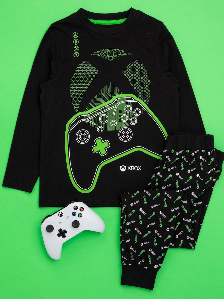 Vanilla Underground Black Xbox Kids Pokemon Long Leg Pyjamas Set - Image 1 of 5
