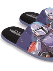 Vanilla Underground Grey Mandalorian Winter Slippers - Image 4 of 5