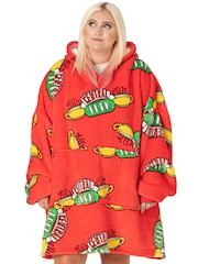 Vanilla Underground Red Friends Adult Blanket Hoodie - Image 1 of 5