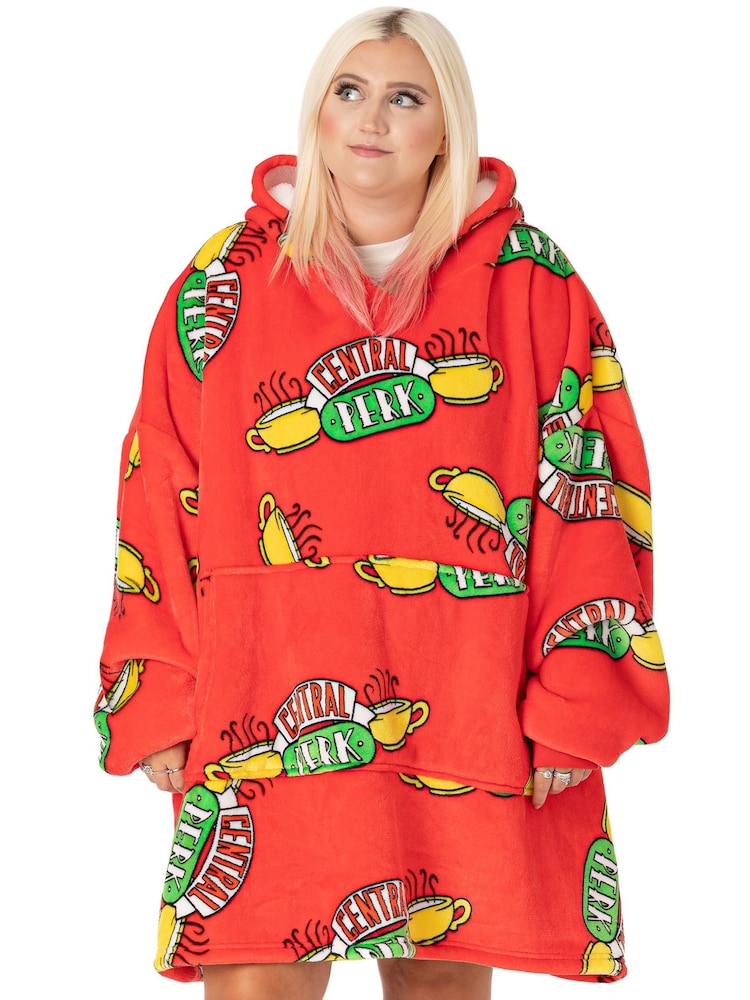Vanilla Underground Red Friends Adult Blanket Hoodie - Image 1 of 5