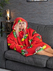 Vanilla Underground Red Friends Adult Blanket Hoodie - Image 4 of 5