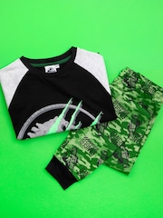 Vanilla Underground Black Jurassic World Kids Pokemon Long Leg Pyjamas Set - Image 6 of 6