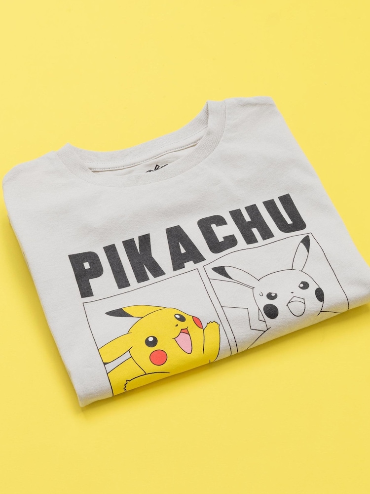 Vanilla Underground Grey Pokemon 100% Cotton Long-Sleeved Character T-Shirt - Image 5 of 5