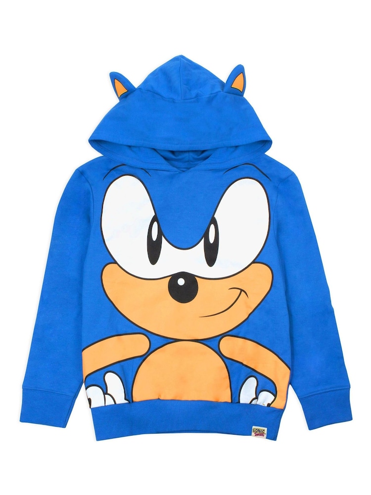 Vanilla Underground Blue Sonic 100% Cotton Gaming Hoodie - Image 1 of 5