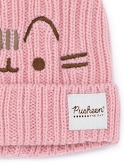 Vanilla Underground Pink Pusheen Ladies Knitted Hat and Flip Mitts Set - Image 4 of 4