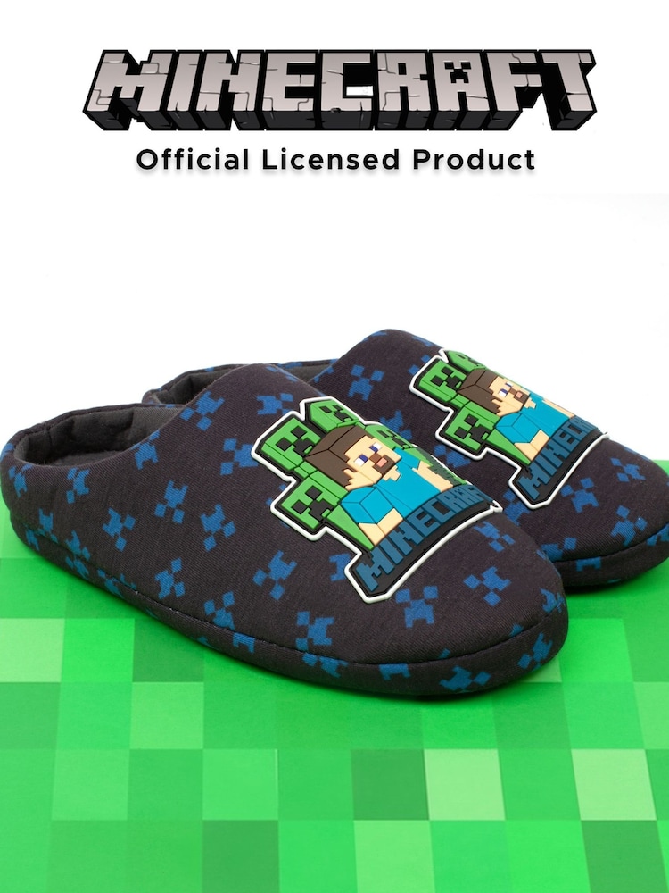 Vanilla Underground Blue Minecraft Winter Slippers - Image 2 of 5