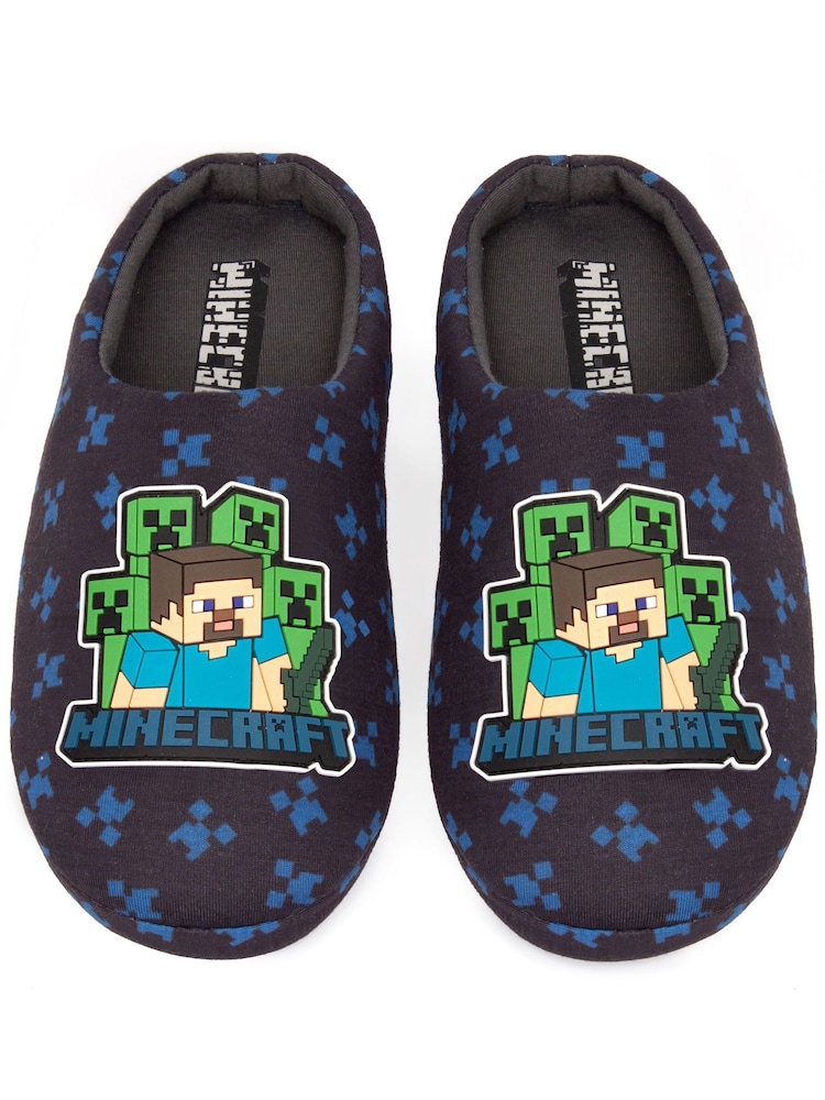 Vanilla Underground Blue Minecraft Winter Slippers - Image 3 of 5
