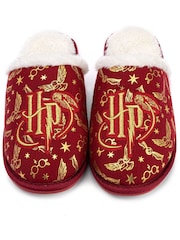 Vanilla Underground Red Harry Potter Fluffy Womens Slippers - Image 4 of 5