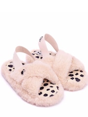 Vanilla Underground Pink Barbie Fluffy Womens Slippers - Image 3 of 5