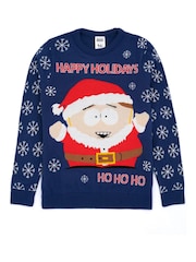 Vanilla Underground Blue South Park Mens Christmas Jumper - Image 3 of 6