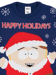 Vanilla Underground Blue South Park Mens Christmas Jumper - Image 5 of 6