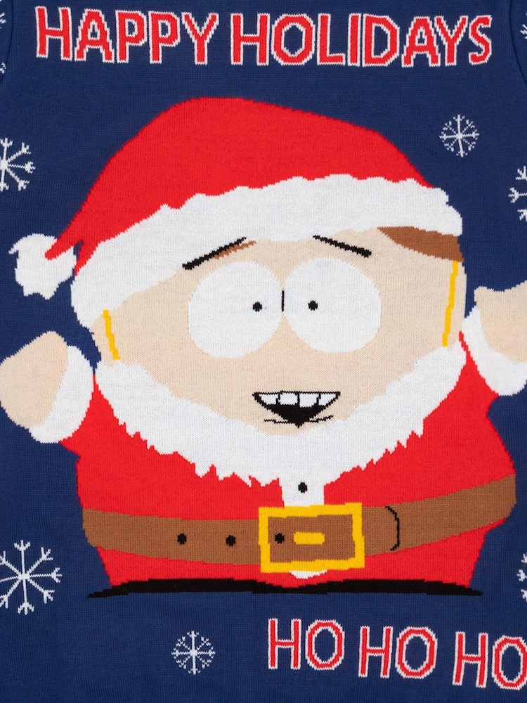 Vanilla Underground Blue South Park Mens Christmas Jumper - Image 6 of 6