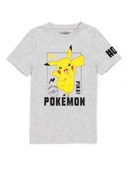 Vanilla Underground Grey Kids Pokemon 100% Cotton T-Shirt - Image 1 of 5