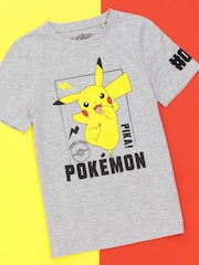 Vanilla Underground Grey Kids Pokemon 100% Cotton T-Shirt - Image 2 of 5