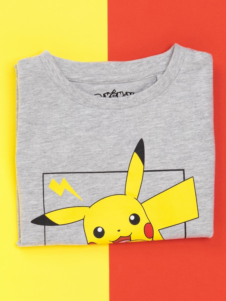 Vanilla Underground Grey Kids Pokemon 100% Cotton T-Shirt - Image 3 of 5