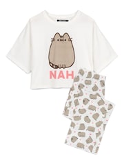 Pusheen branco - Vanilla Underground Long Leg Pyjamas Set - Imagem 1 de 1
