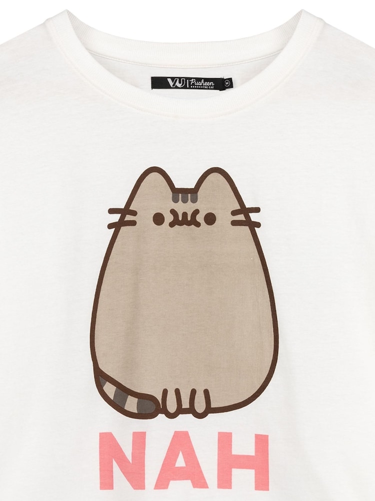 Vanilla Underground White Pusheen Long Leg Pyjamas Set - Image 4 of 4