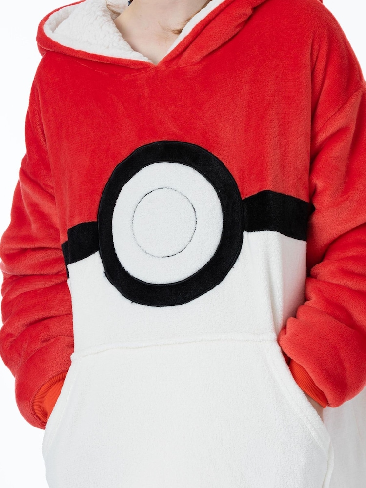 Vanilla Underground Red Pokemon All-Over Print Blanket Hoodie - Image 4 of 6