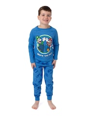 Vanilla Underground Blue Super Mario Kids Pokemon Long Leg Pyjamas Set - Image 4 of 5