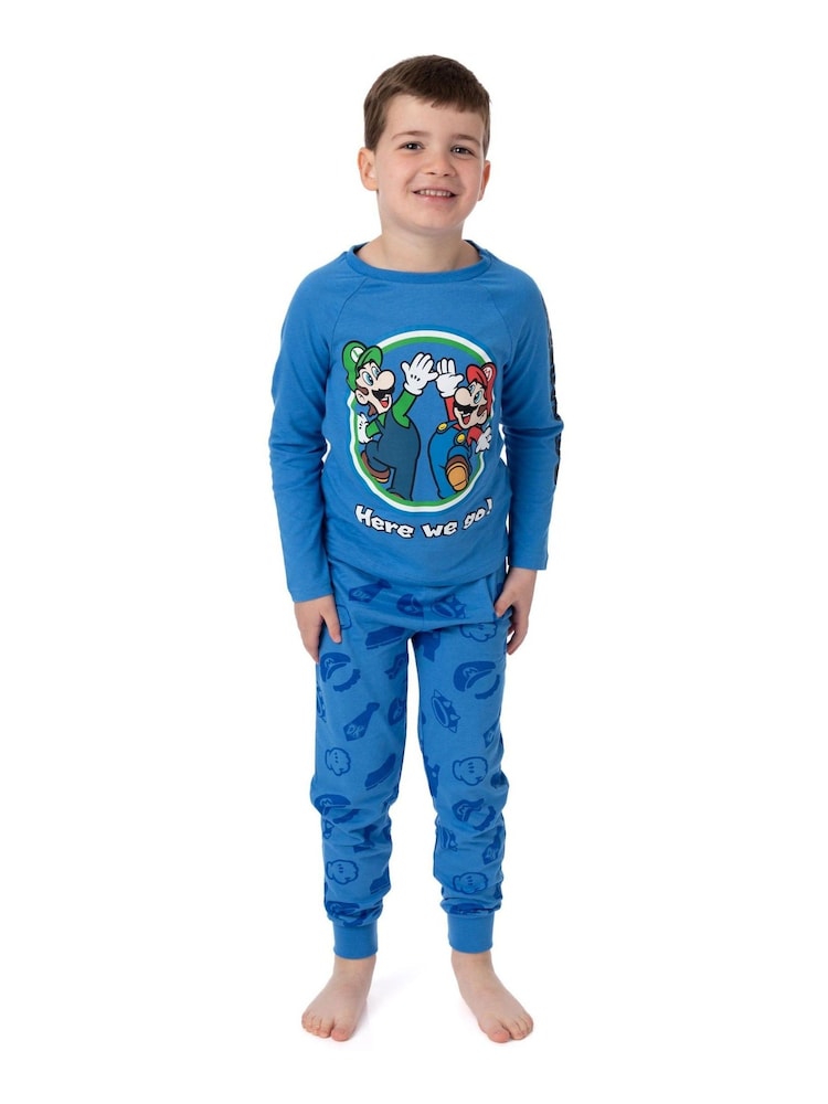 Bleu super Mario - Vanilla Underground Kid Pokemon Pyjama longue jambe - Image 4 of 5