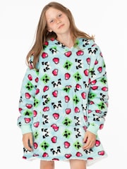 Vanilla Underground Blue Minecraft Girls Blanket Hoodie - Image 3 of 6