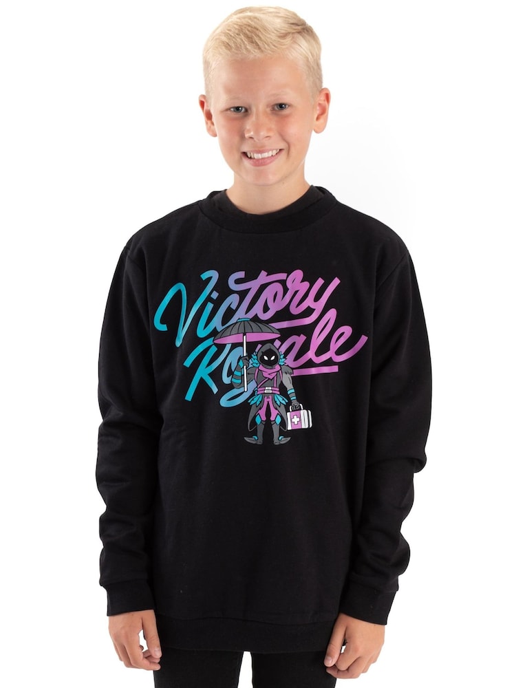 Vanilla Underground Black Boys Victory Royale Sweatshirt - Image 1 of 6