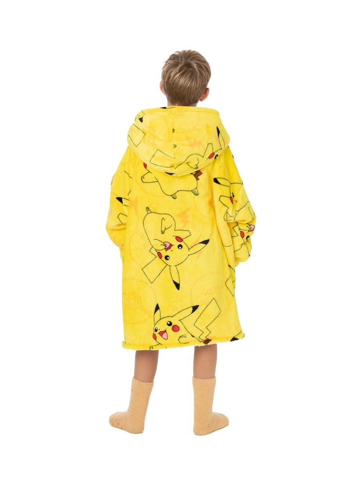 Vanilla Underground Yellow Pokemon All-Over Print Blanket Hoodie - Image 3 of 5