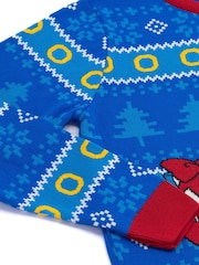 Vanilla Underground Blue Sonic Mens Christmas Jumper - Image 3 of 5