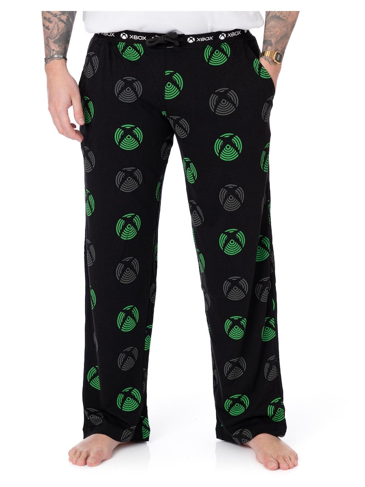 Vanilla Underground Mens Xbox 100% Cotton Lounge Trousers - Image 1 of 6