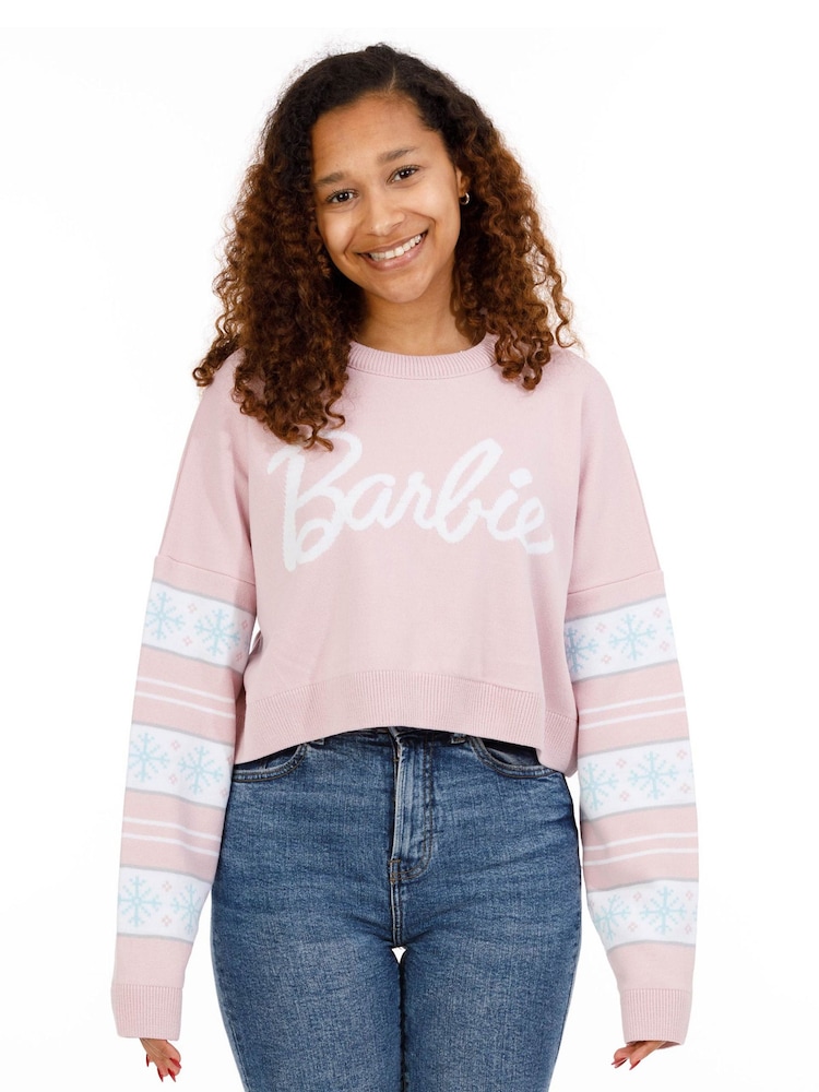 Barbie rosa - Suéter navideño para mujer de Vanilla Underground - Imagen 1 de 9