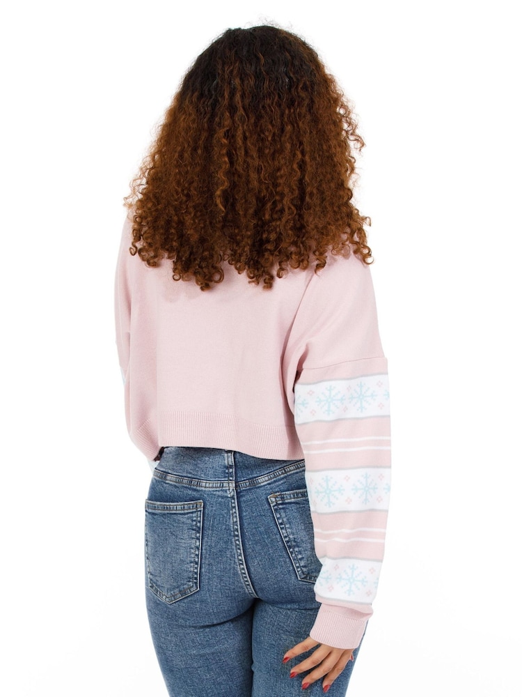 Vanilla Underground Pink Barbie Ladies Christmas Jumper - Image 2 of 9 Vanilla Underground Pink Barbie Ladies Christmas Jumper - Image 2 of 9