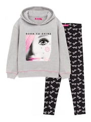 Vanilla Underground Grey Barbie Girls Hoodie And Leggings - Image 1 of 6