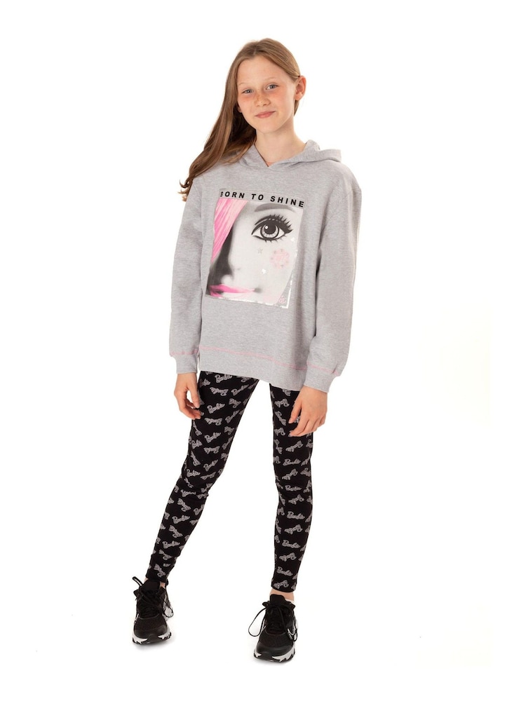 Vanilla Underground Grey Barbie Girls Hoodie And Leggings - Image 5 of 6