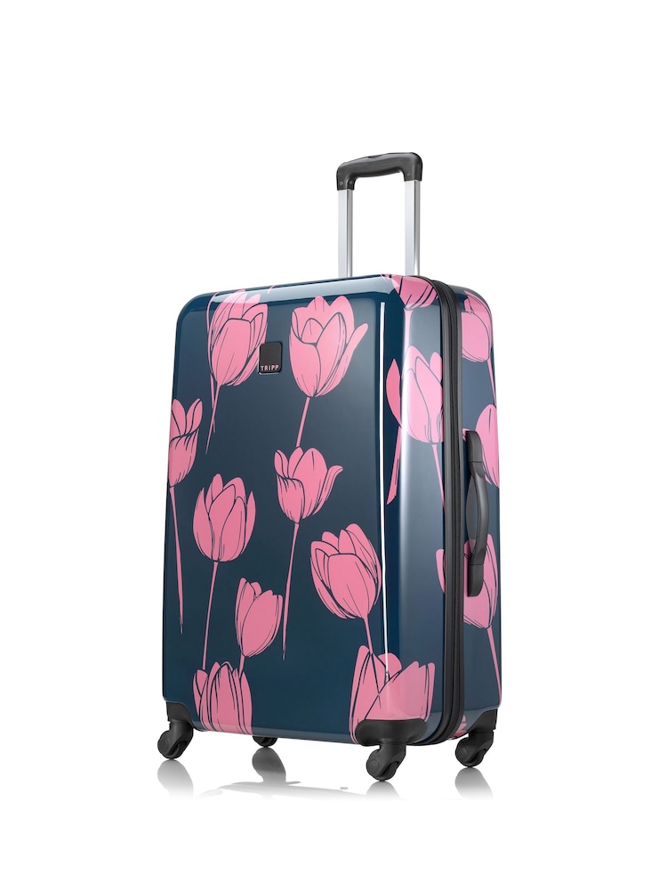 Tripp Blue Tulip Print Large 77cm Suitcase - Image 1 of 4