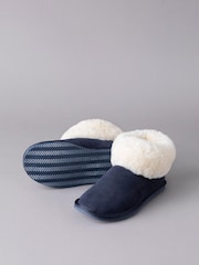 Lakeland Leather Navy Ladies Sheepskin Boots Slippers - Image 2 of 4