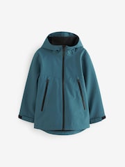 Blue Waterproof Fleece Hooded Lined Coat (3-16yrs) - Image 1 of 7