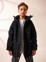 Black Heavyweight Waterproof Jacket (3-16yrs) - Image 1 of 14