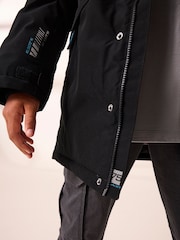 Black Heavyweight Waterproof Jacket (3-16yrs) - Image 6 of 14